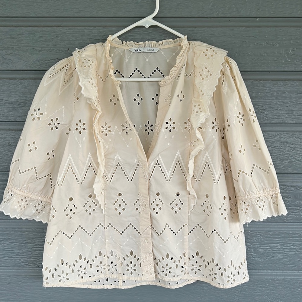 Zara cream camisole size M